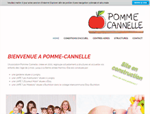 Tablet Screenshot of pomme-cannelle.ch